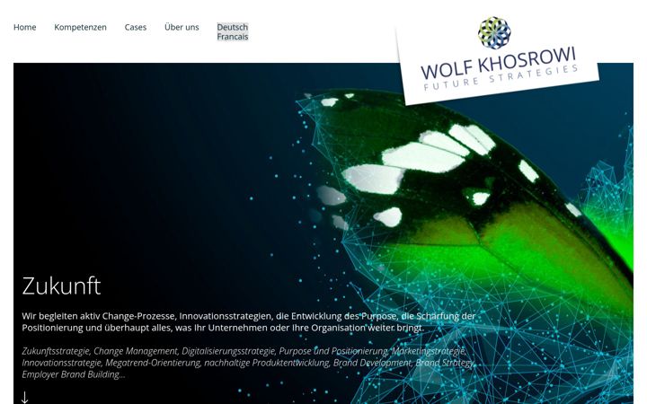 Kuvakaappaus sivustosta wolfkhosrowi.eu
