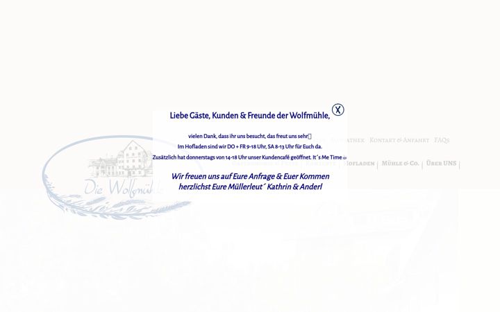 Posnetek zaslona wolfmuehle.de