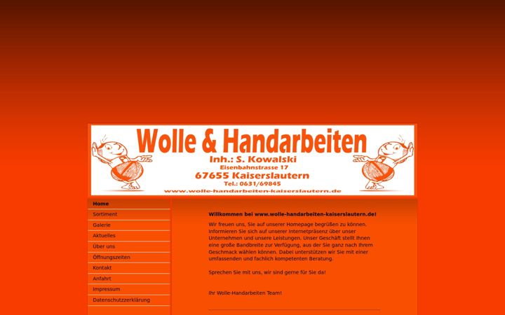 Екранна снимка на wolle-handarbeiten-kaiserslautern.de