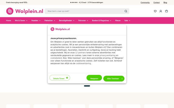 Screenshot of wolplein.nl