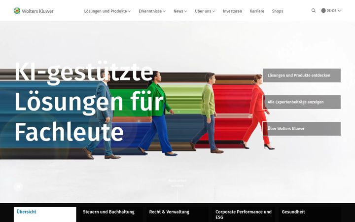 Screenshot of wolterskluwer.de