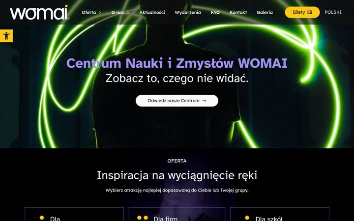 Snímek obrazovky womai.pl