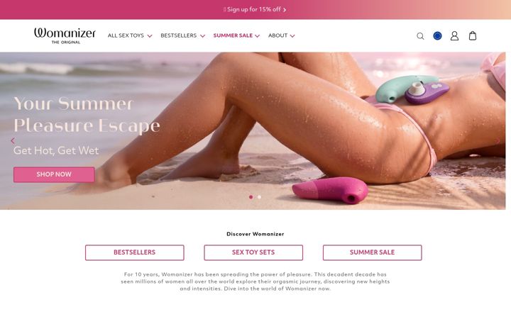Screenshot of womanizer.com