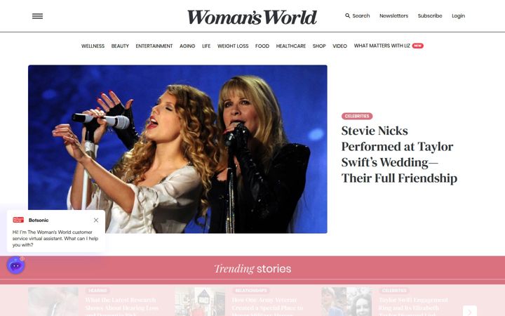 Screenshot ta' womansworld.com