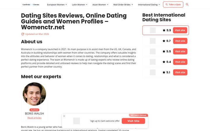 Screenshot of womenctr.net