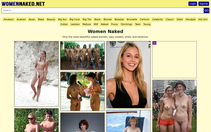 Screenshot of womennaked.net