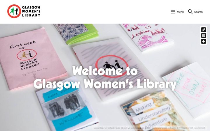 Captura de ecrã de womenslibrary.org.uk