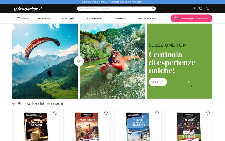 Screenshot of wonderbox.it