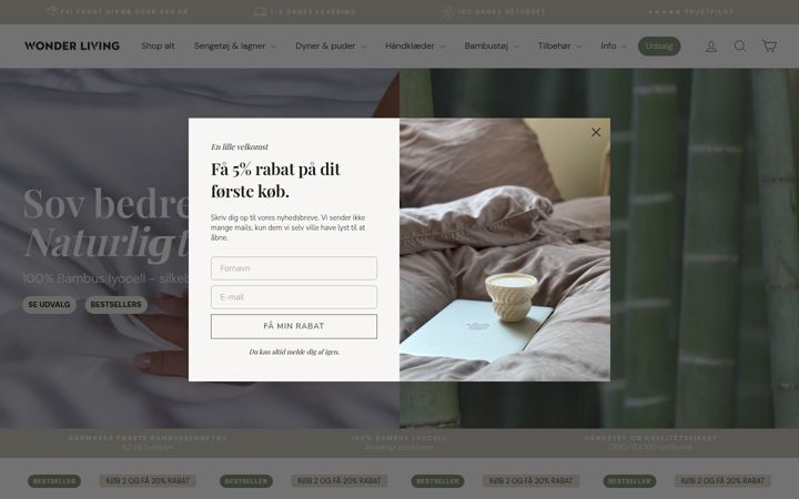 Screenshot von wonderliving.dk