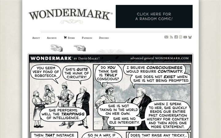 Screenshot of wondermark.com