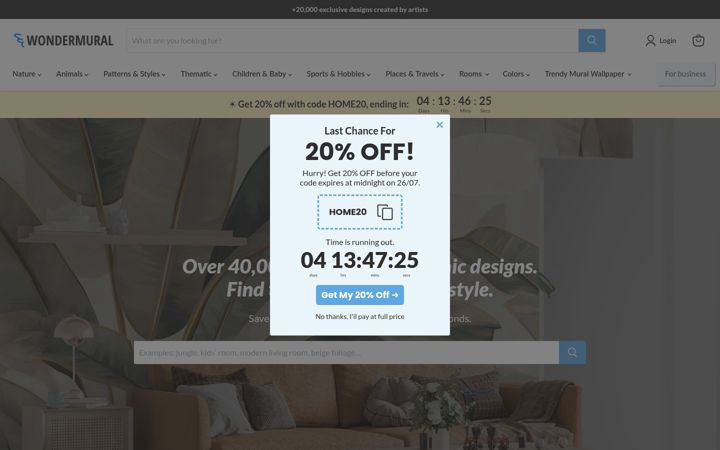 Screenshot of wondermural.com
