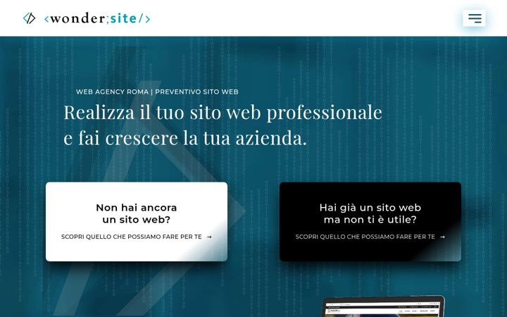 Screenshot von wondersite.it