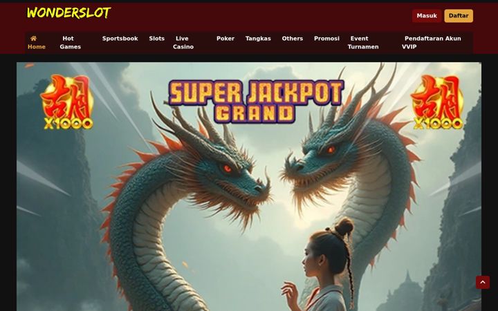 Screenshot of wonderslot.org