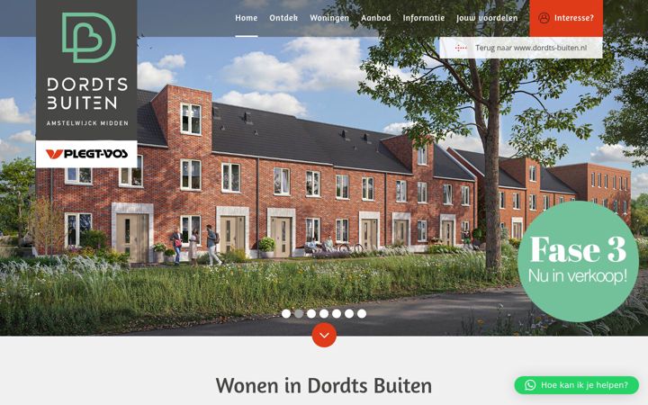 Screenshot of wonenindordtsbuiten.nl