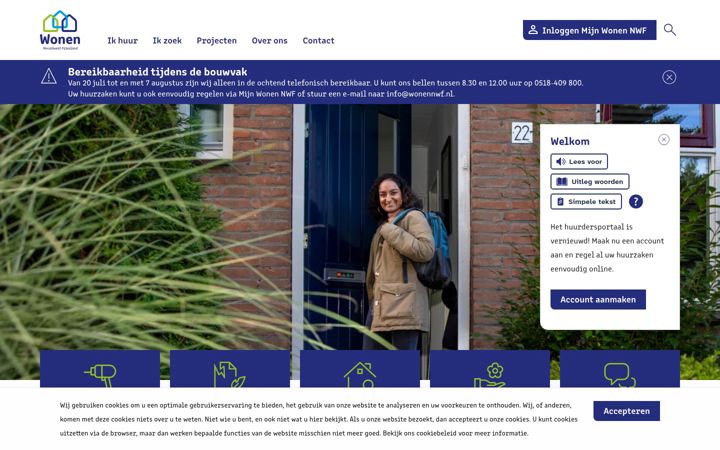 Screenshot of wonennwf.nl