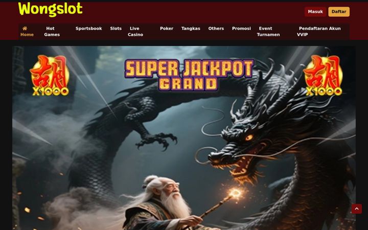 Screenshot stránky wongslots.com