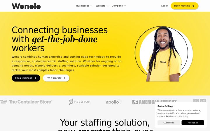 Screenshot von wonolo.com