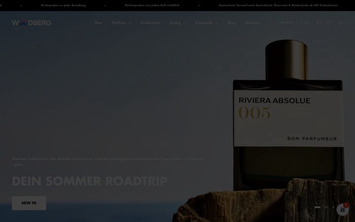 Screenshot of woodberg.de