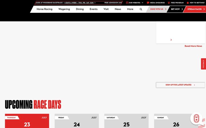 Screenshot of woodbine.com