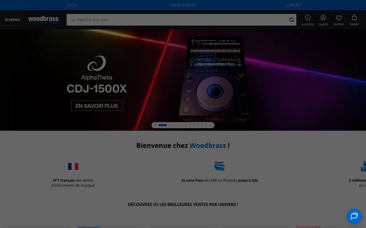 Screenshot of woodbrass.com
