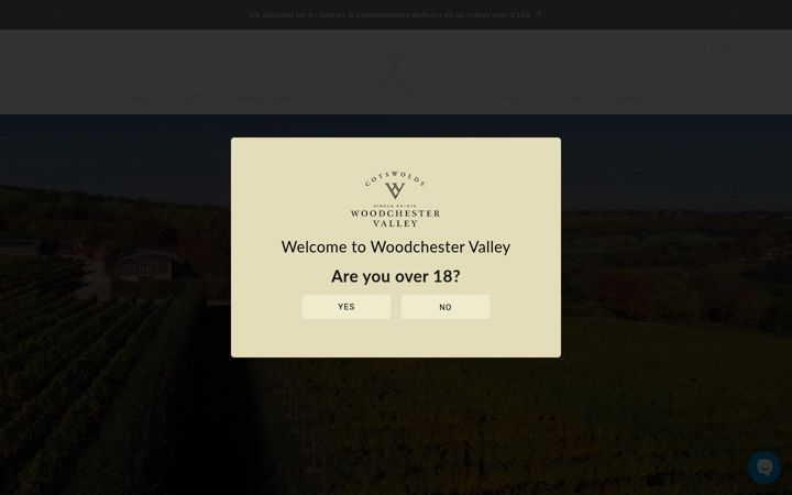 Screenshot of woodchestervalleyvineyard.co.uk