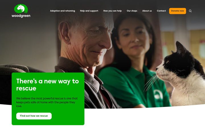 Screenshot of woodgreen.org.uk