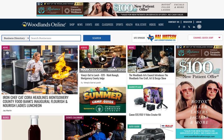 Screenshot of woodlandsonline.com