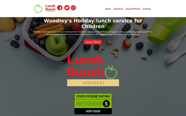 Screenshot ta' woodleylunchbunch.org