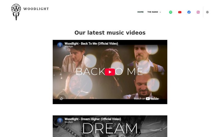 Screenshot of woodlightmusic.com