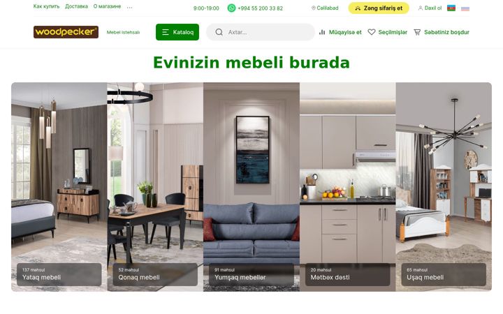 Screenshot of woodpecker.com.az