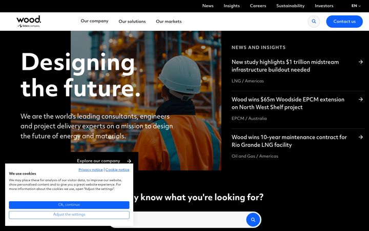 Screenshot of woodplc.com