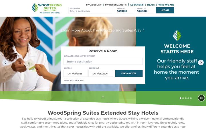 Ekrano kopija woodspring.com