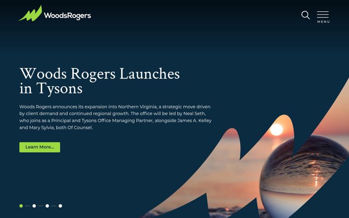 Screenshot of woodsrogers.com