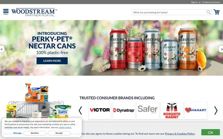Screenshot of woodstreampartnerportal.com