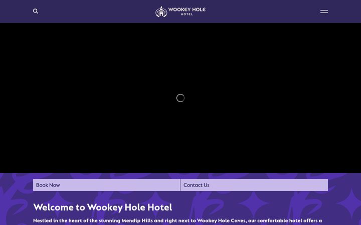 Screenshot of wookeyhotel.co.uk