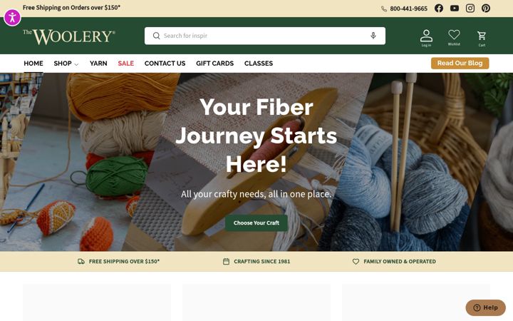 Екранна снимка на woolery.com