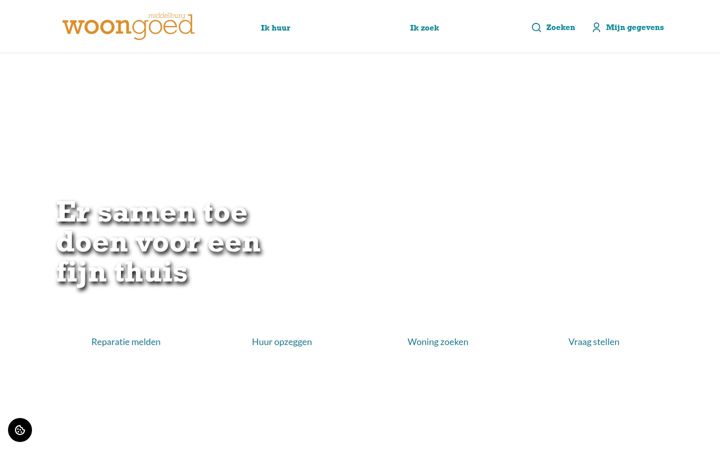 Screenshot di woongoed.nl