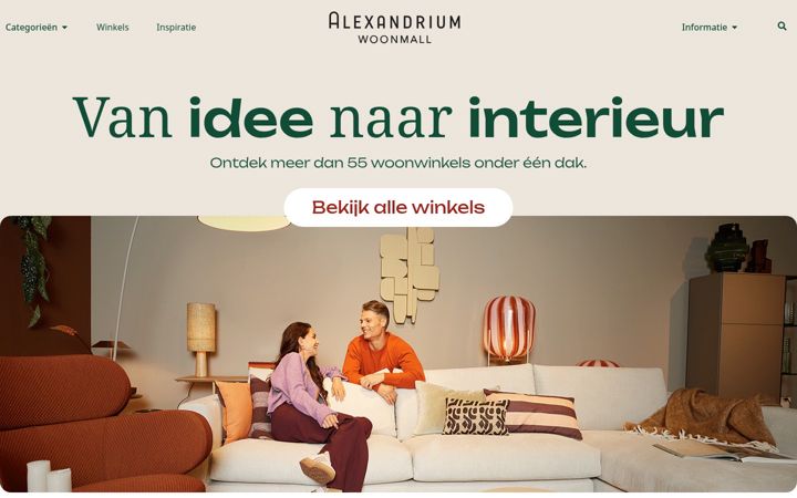 Captura de ecrã de woonmallalexandrium.nl