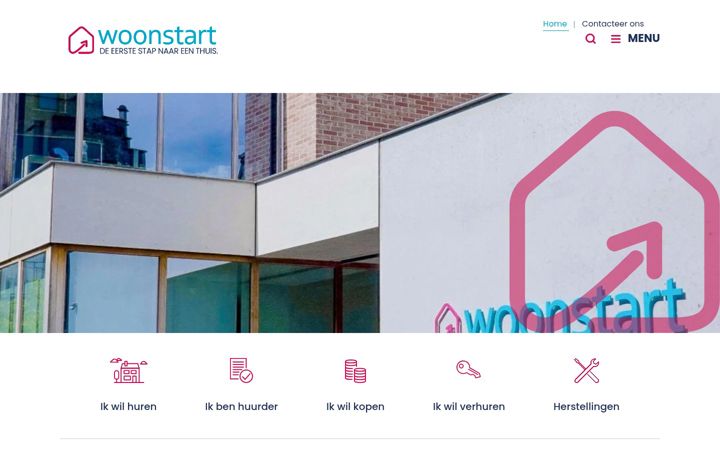 Zrzut ekranu woonstart.be
