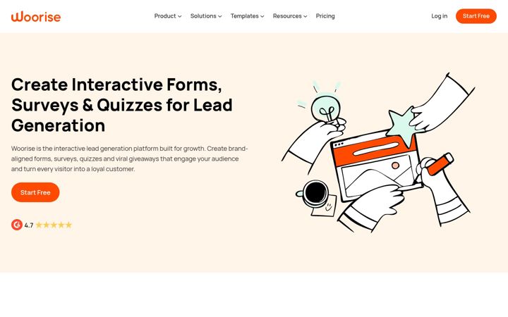 Screenshot of woorise.com