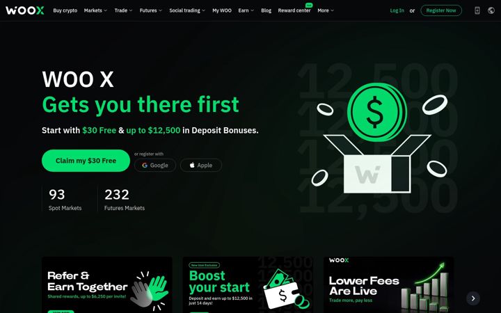 Screenshot of woox.io