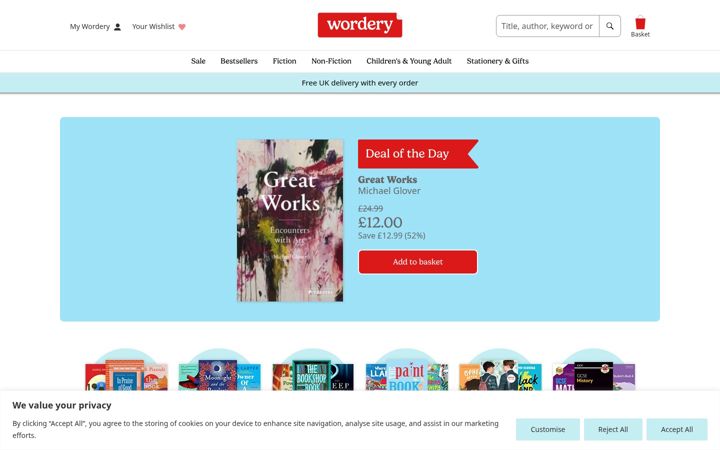 Screenshot of wordery.com