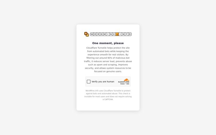 Screenshot of wordmine.info