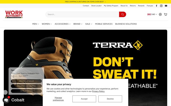 Screenshot of workauthority.ca
