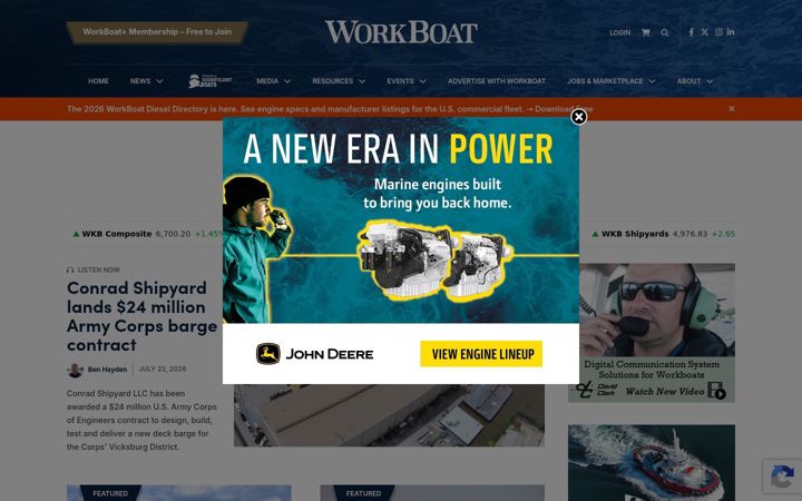 Screenshot of workboat.com