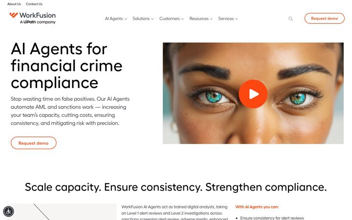 Screenshot of workfusion.com