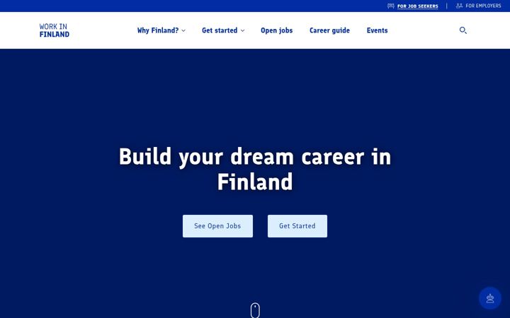 Skjámynd af workinfinland.com