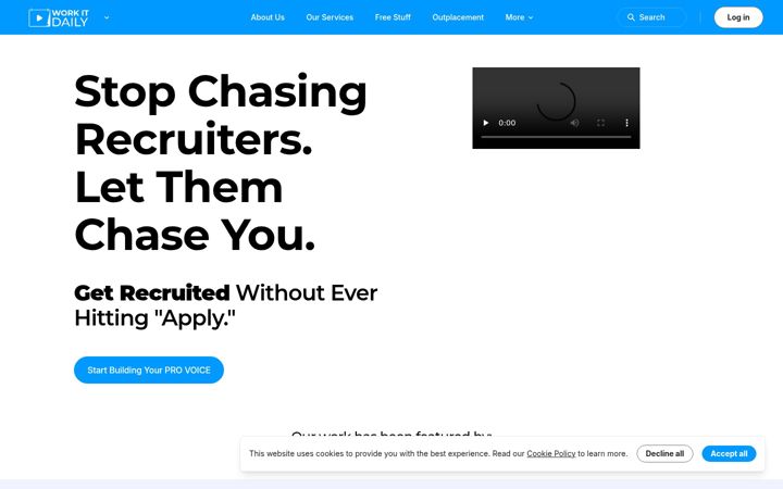 Screenshot of workitdaily.com