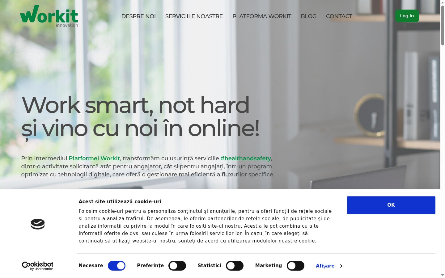 Sutikimo reklamjuostės, rodytos prieš bet kokią sąveiką, ekrano kopija