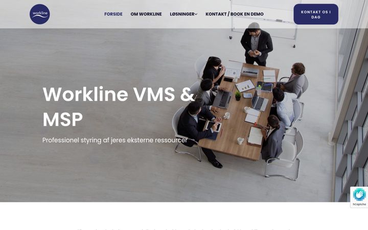 Skjermbilde av workline.dk